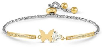 Bransoletka Nomination Italy Milleluci Refined Motylek – złota stal, elegancka 028021 010.jpg